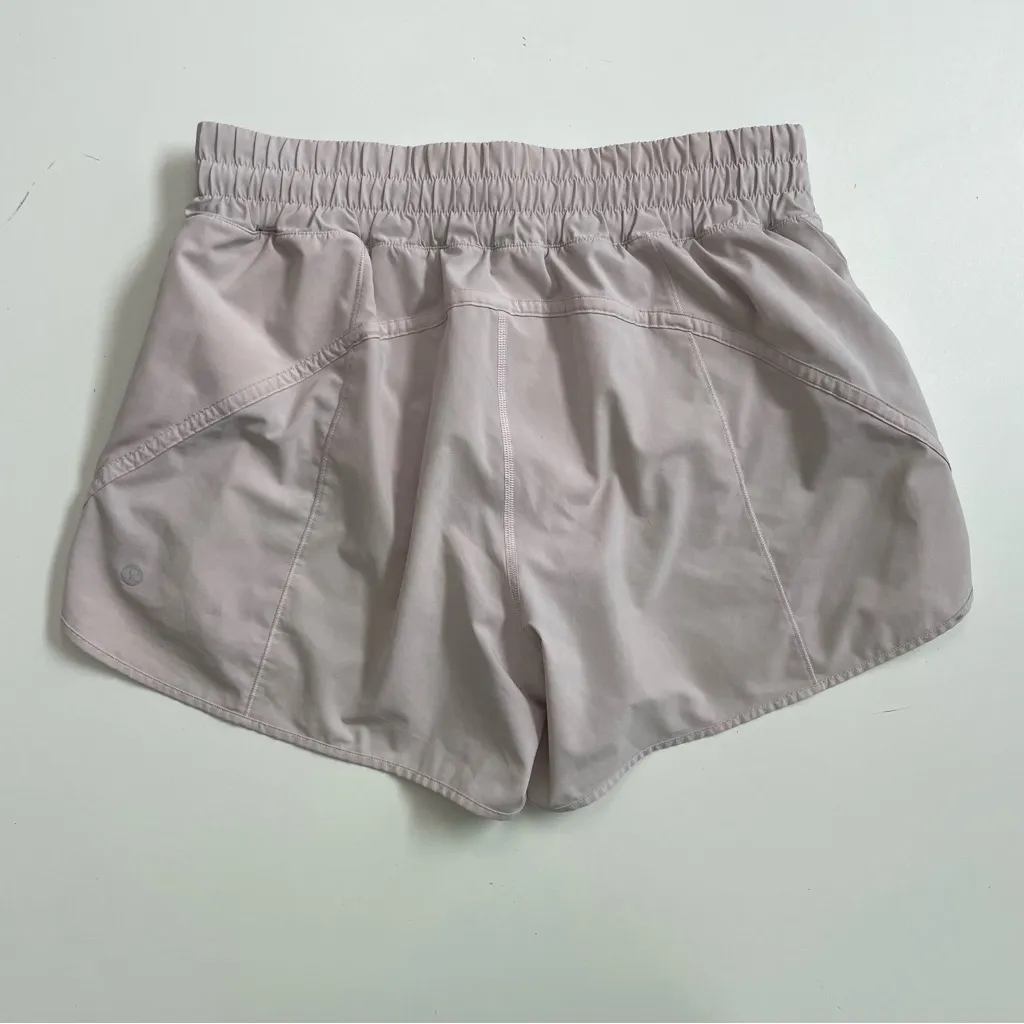 Lululemon Shorts Track That High Rise Lined 5" Lightweight Pocket Blush Pink - Image 4