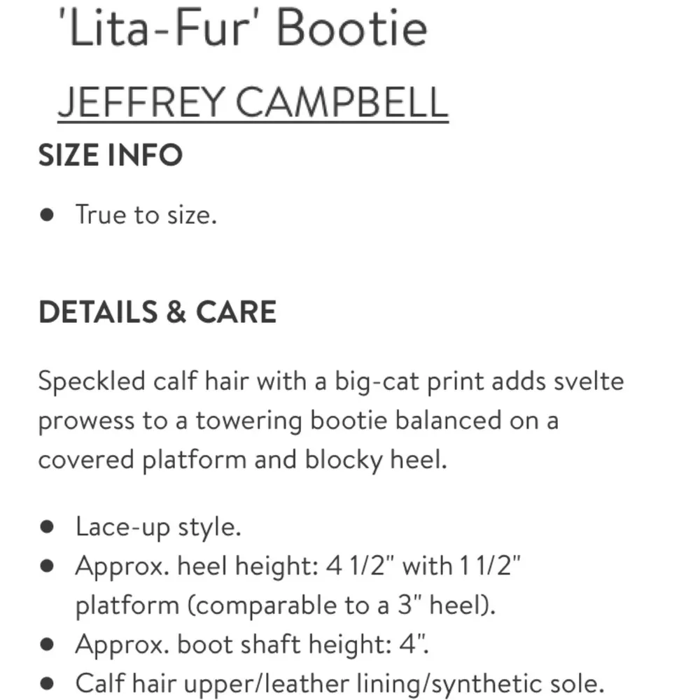 Jeffrey Campbell Lita Fur Leopard Platform Boots Size 6 - Image 16