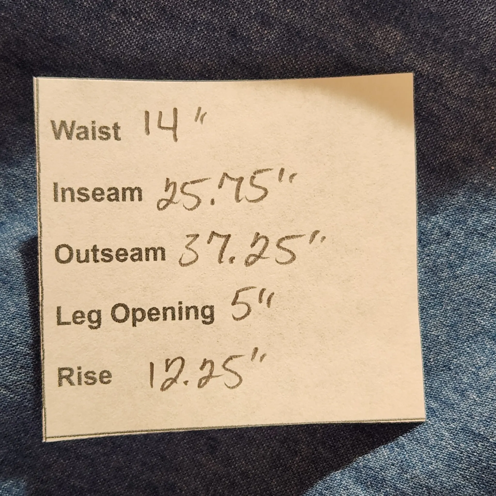 Iris Blue Chambray Pull-on Jogger Pants Size Medium Chambray Joggers - Image 2