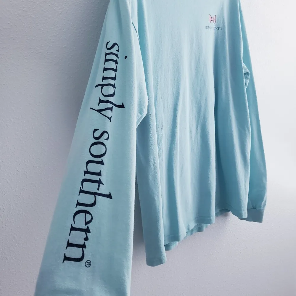 Simply Southern Golden Retriever Puppy Prep Preppy Football Long Sleeve Top - Image 4