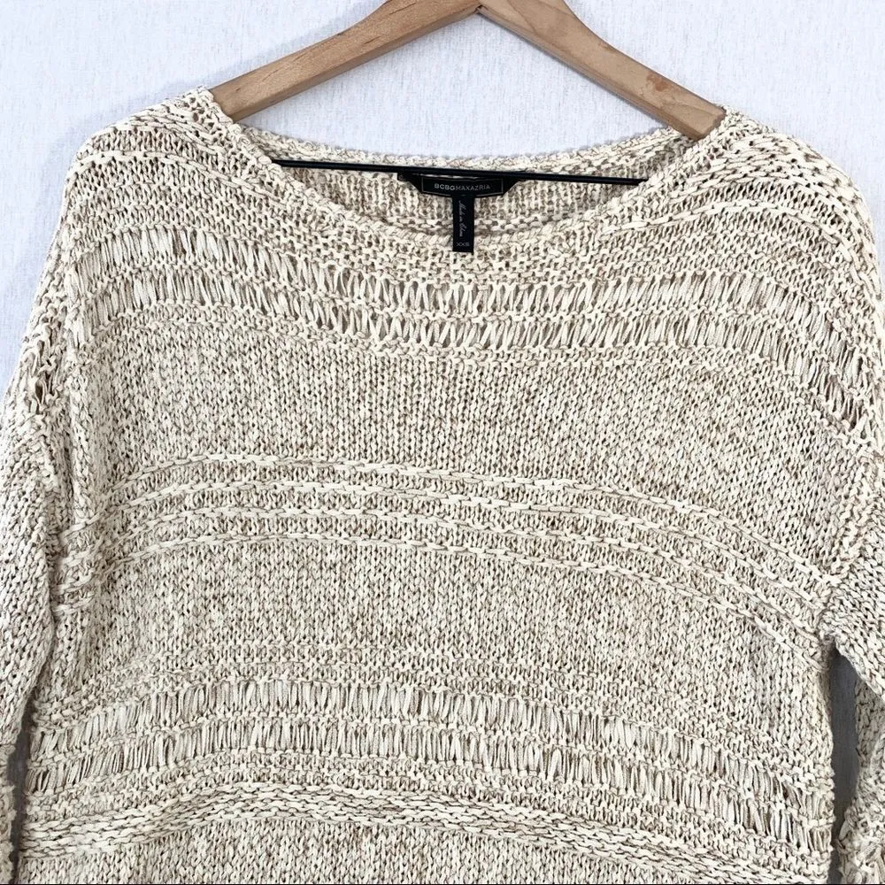 BCBGMaxAzria Mixed Stitch Sweater Size XXS - Image 6