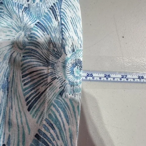 Chico's Seashell Print Pima‎ Cotton Short Sleeve T-Shirt Size 3, XL Coastal - Image 7