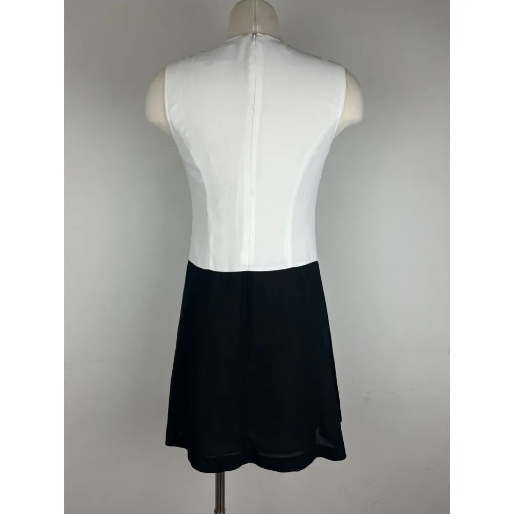 Nanette Lepore Vintage 90s Does 60s Mod Mini Dress Retro A Line Robespierre Chic - Image 2