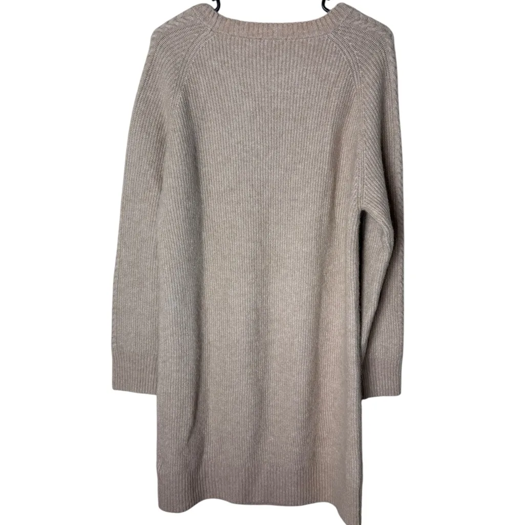 CAROLL Paris Women’s Sz Medium Wool Blend Sweater Dress Long Sleeves Tan - Image 8