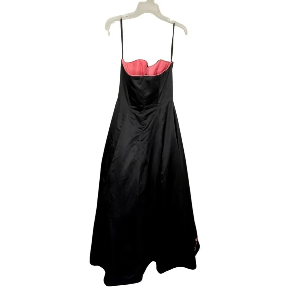 Vintage Y2K Tiffany Designs Strapless Floral Dress Size 12 Prom Formal - Image 10