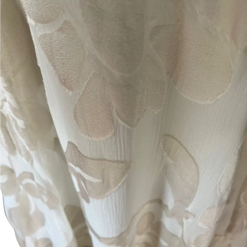 Lafayette 148 Ambria Silk Blend Floral Intarsia Creme Fraiche Maxi Skirt 4 NWT - Image 5