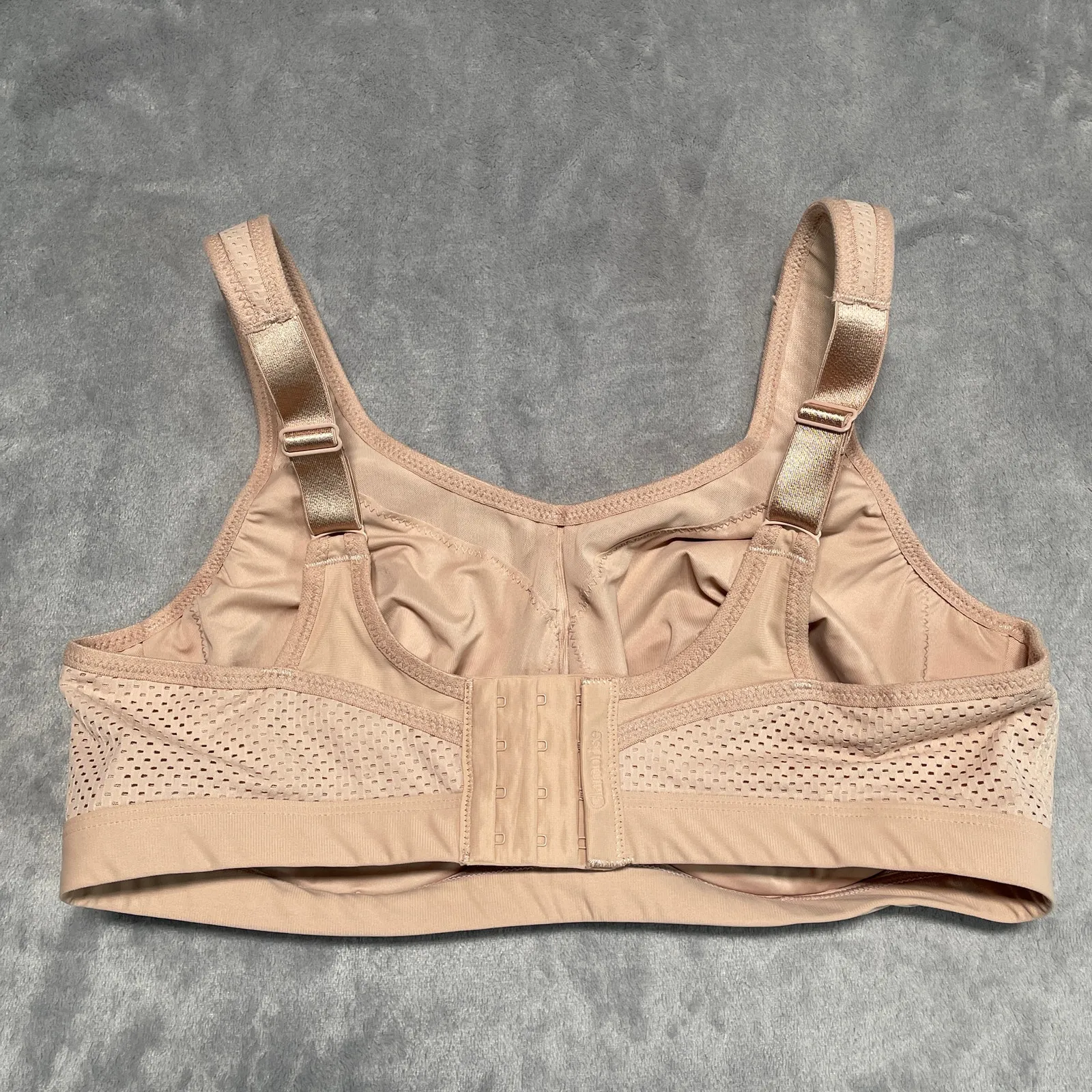 Glamorise Bra Womens 38D Tan Underwire High Impact Sports Activewear Running Gym Size undefined - Image 2