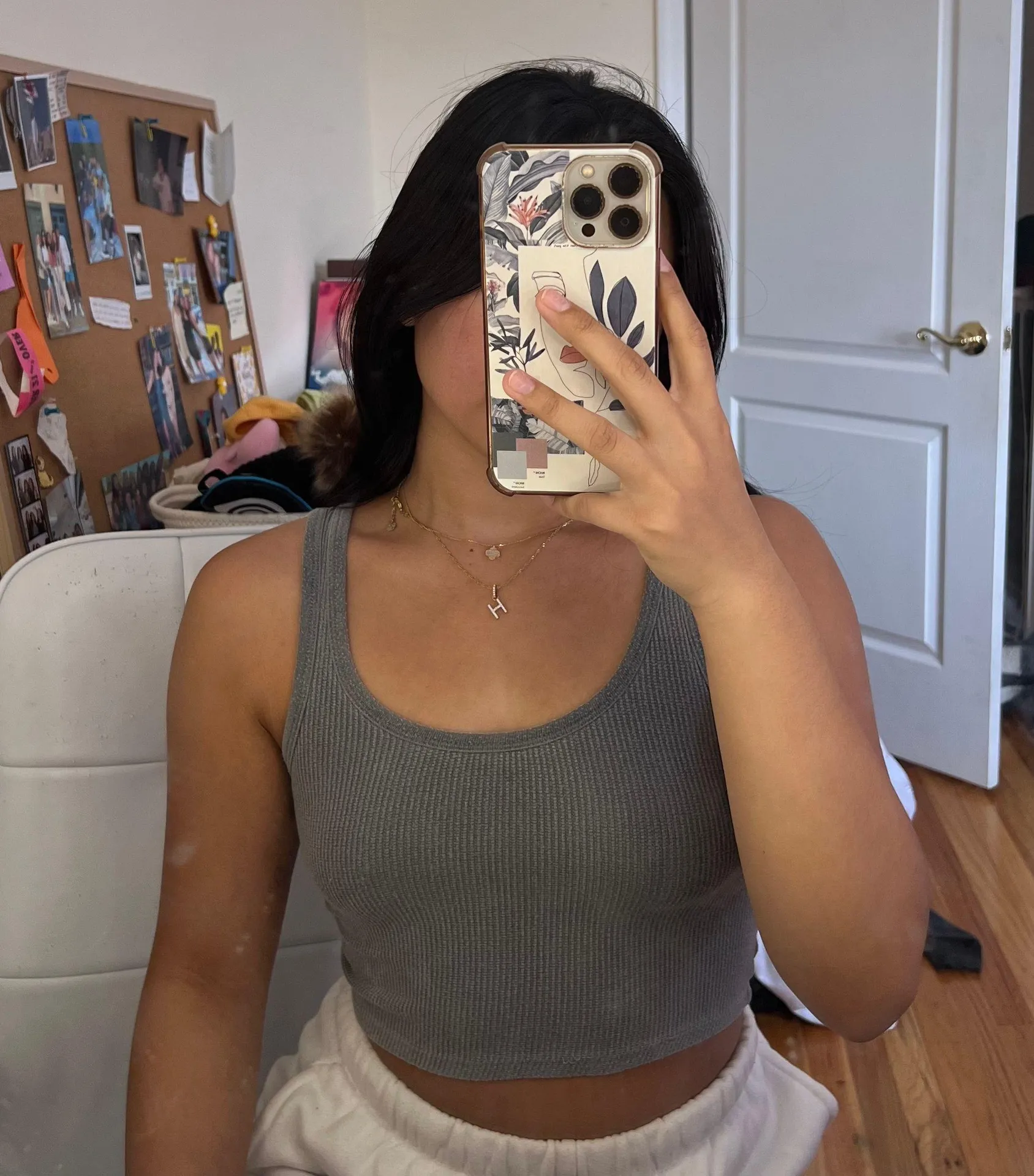 Talentless Waffle Knit Cropped Tank Top - Image 4