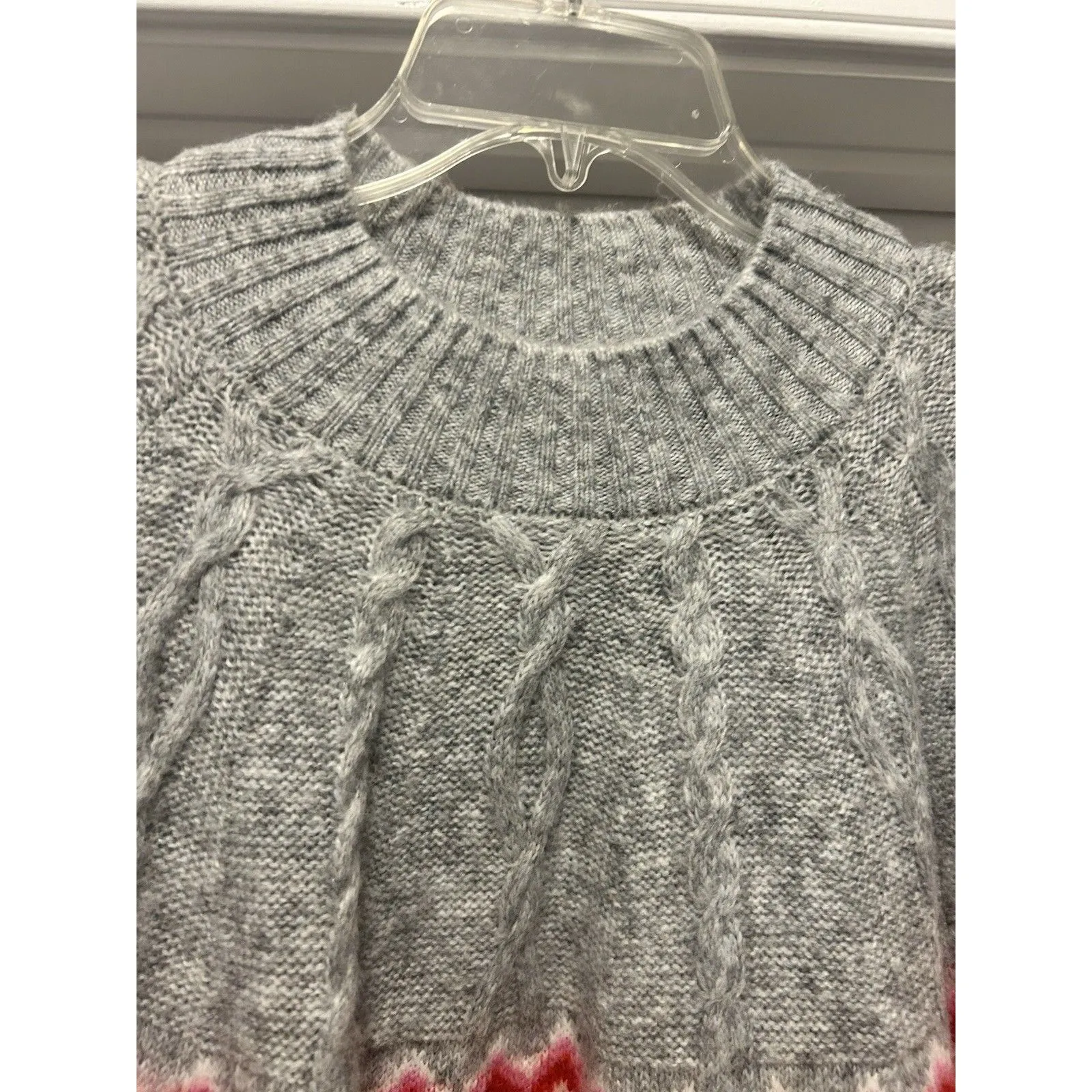 St. Johns Bay Fairisle Turtleneck Sweater Womens Size 2X Chunky Knit Nordic Cozy - Image 3