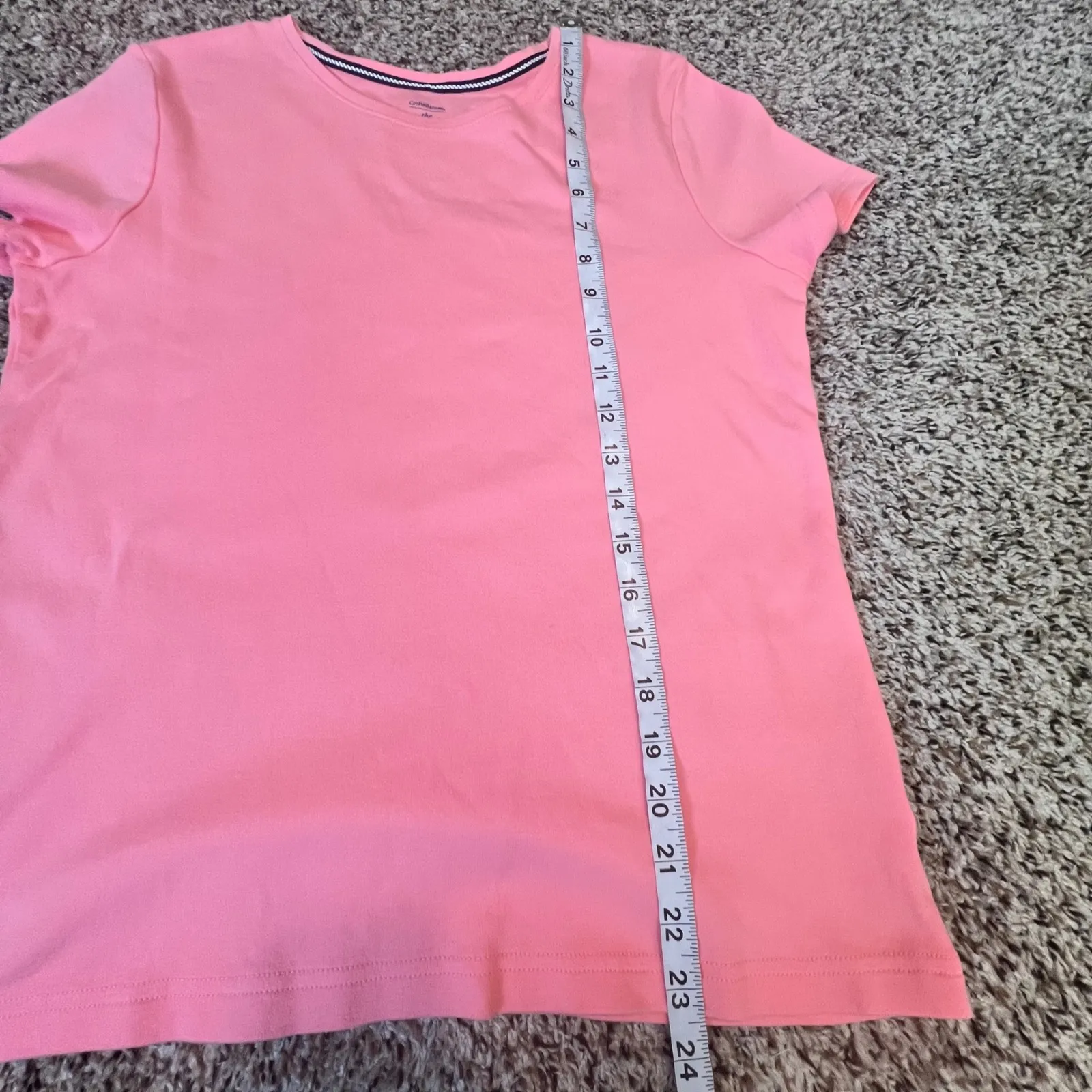 Croft Barrows Classic Tee Coral Pink Short Sleeve Casual Top Women PM - Image 5