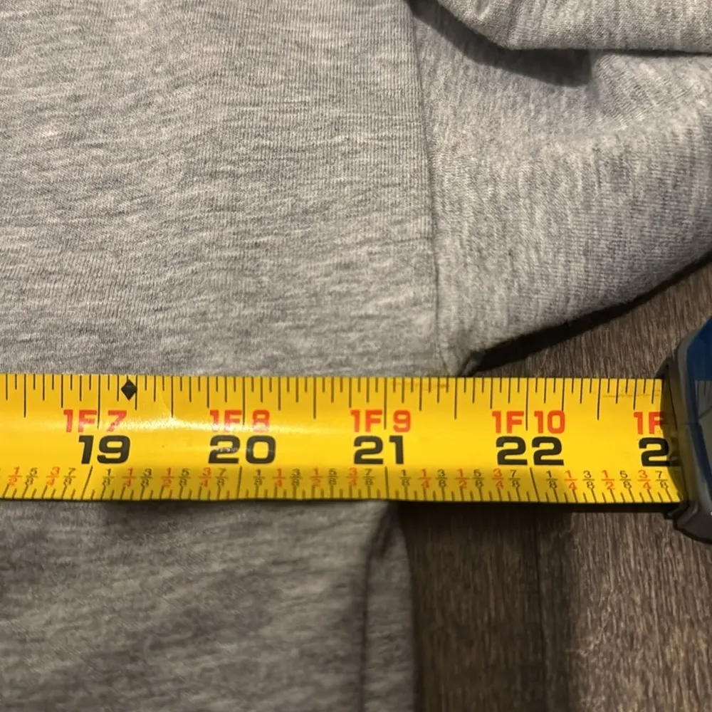 Michael Kors Heather Gray Side Zip Mock Neck Pullover Size M - Image 12