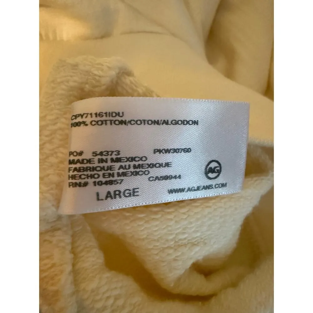 Adriano Goldschmied AG Cecilia Ruffle Crew Neck Sweatshirt Women’s Size L NWT - Image 11