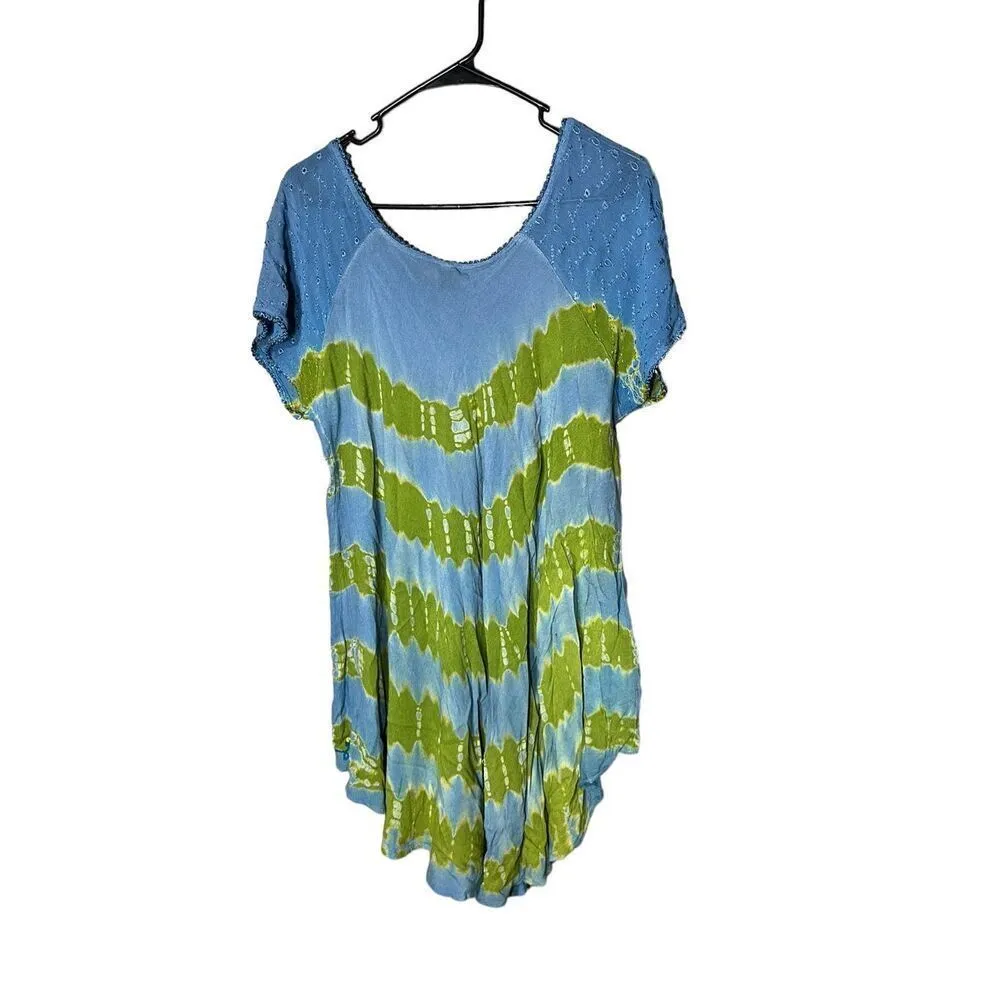 Sunflower‎ Brand Women Free size Sleeveless Blue Green Sequins Pullover Dress - Image 7