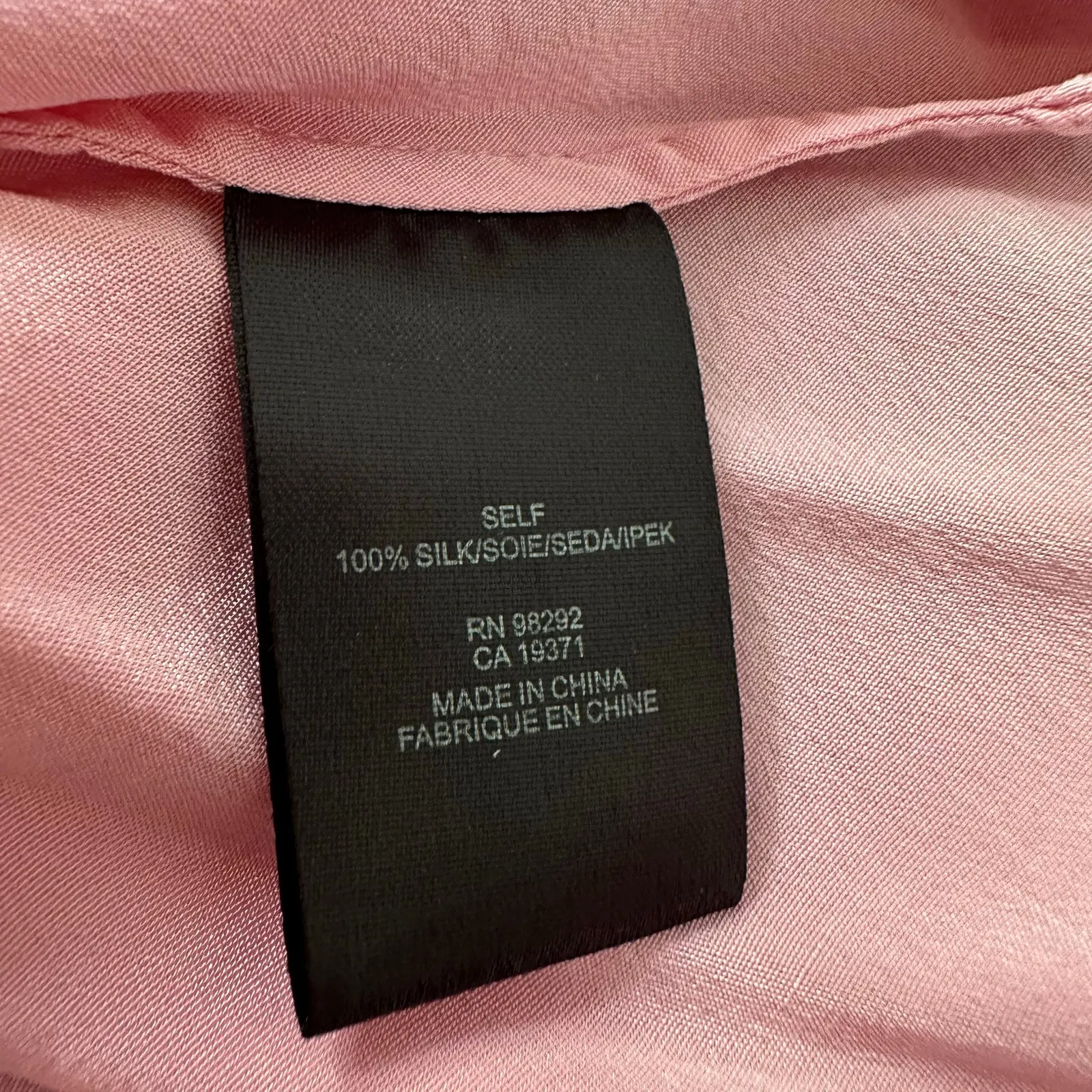 Tibi light pink silk tank top size 4 - Image 7