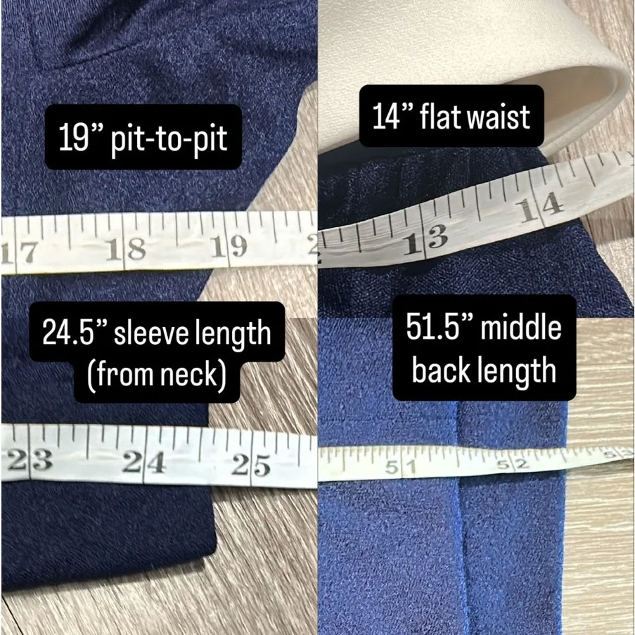 VTG 70s Blue Bucolic Maxi Dress Bow Accent Boho Hippie Victorian Edwardian XS - Image 14