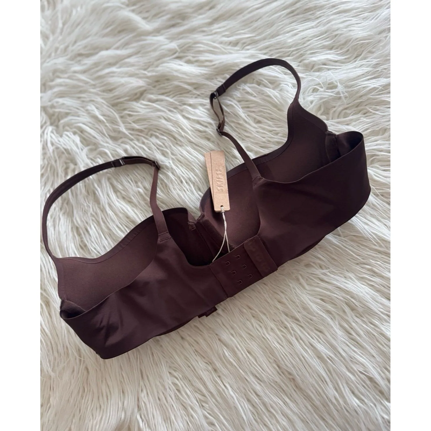 Skims Ultimate Balconette Push Up Bra Cocoa Size 38C - Image 6