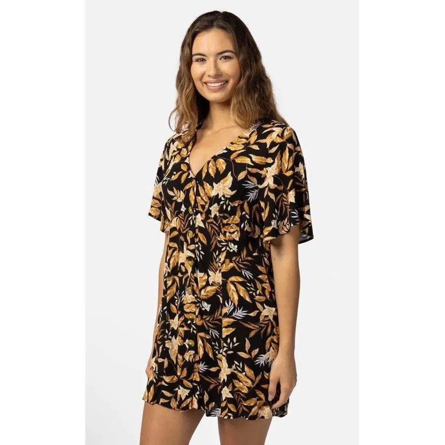 Rip Curl La Isla Button Through Dress NEW Cover up - Image 3