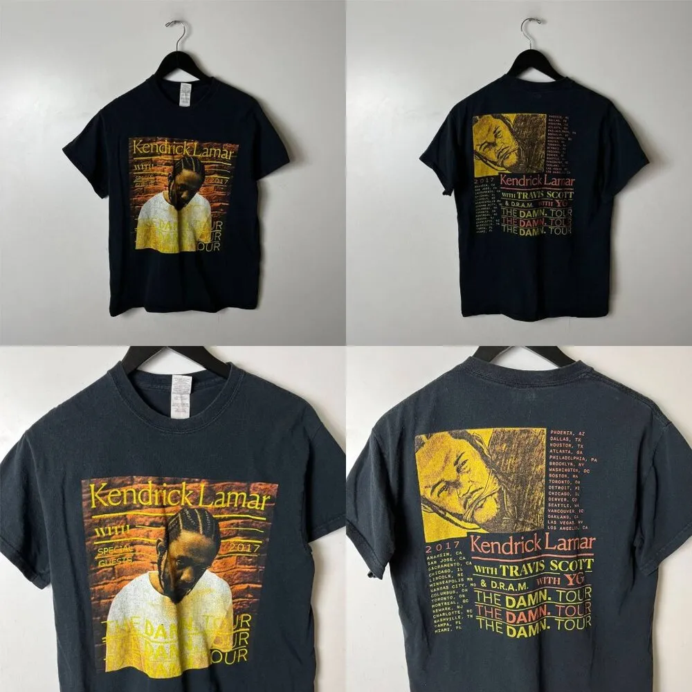 Kendrick Lamar The DAMN Tour Rap Tee Small Unisex Fit - Image 12