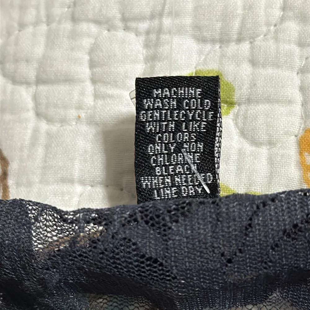 Feathers women’s size 3X lacy floral sheer pullover long sleeve grey top dressy Gray - Image 8