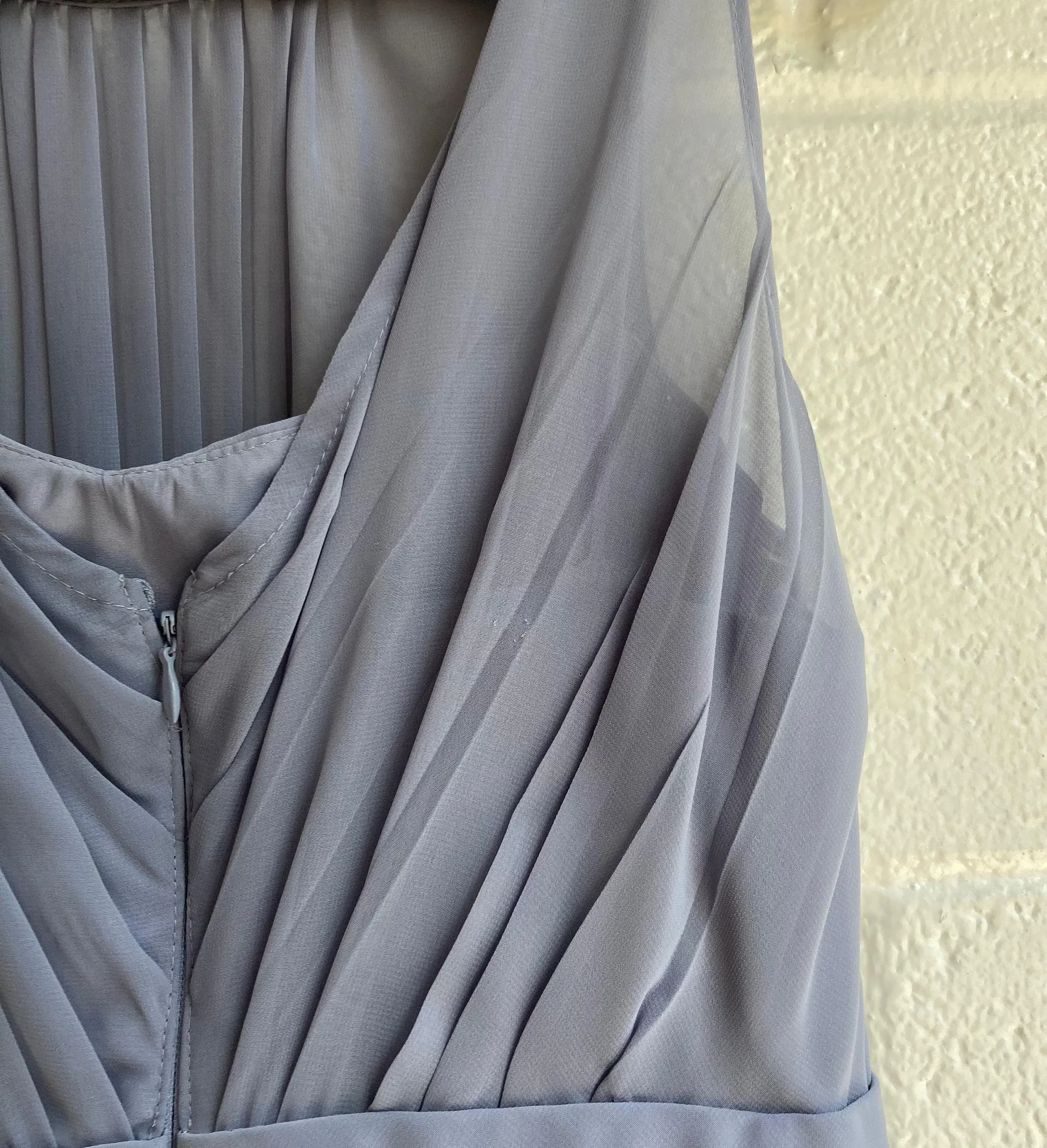 Chiffon Pleated Maxi Dress Gown 6 - Image 7