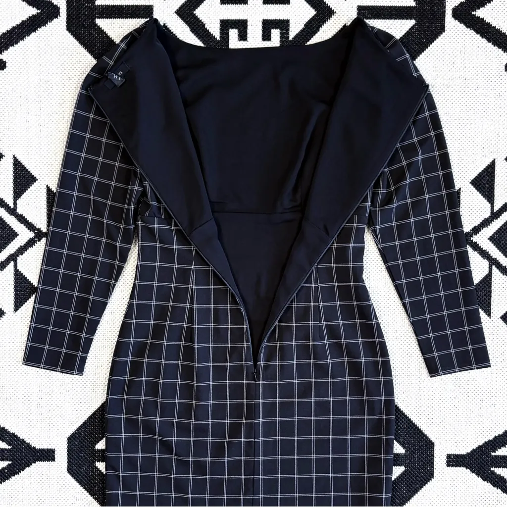 H:ours x Revolve Shae Mini Dress in Black & White
Plaid Medium - Image 12