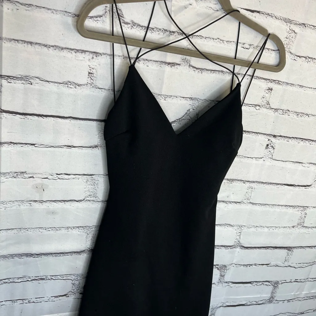 B. Smart Black Spaghetti Strap Mini Skirt Dress Backless Summer Dress SZ 3 Y2K - Image 6