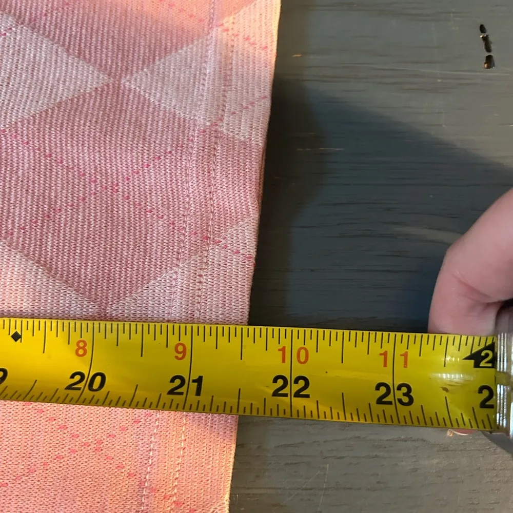 NWT Pink/White Argyle Sweater Polo Shirt | Size Large - Image 9