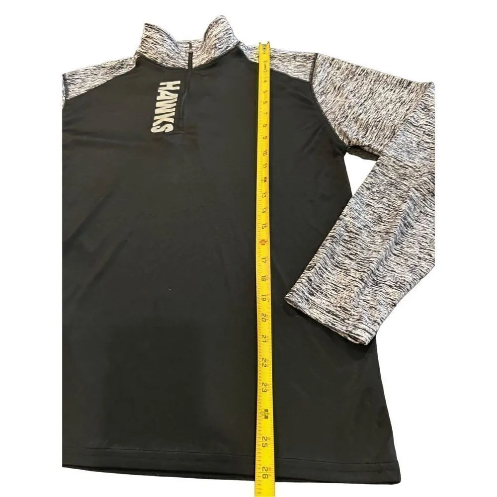 HAWKS pullover sweatshirt black half zip size M Size M - Image 4