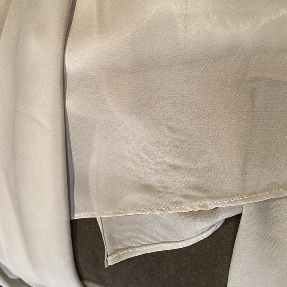 Women’s Gray Chiffon Dress Zip Back Party Mother of the Bride Size 10 **READ Gray - Image 8