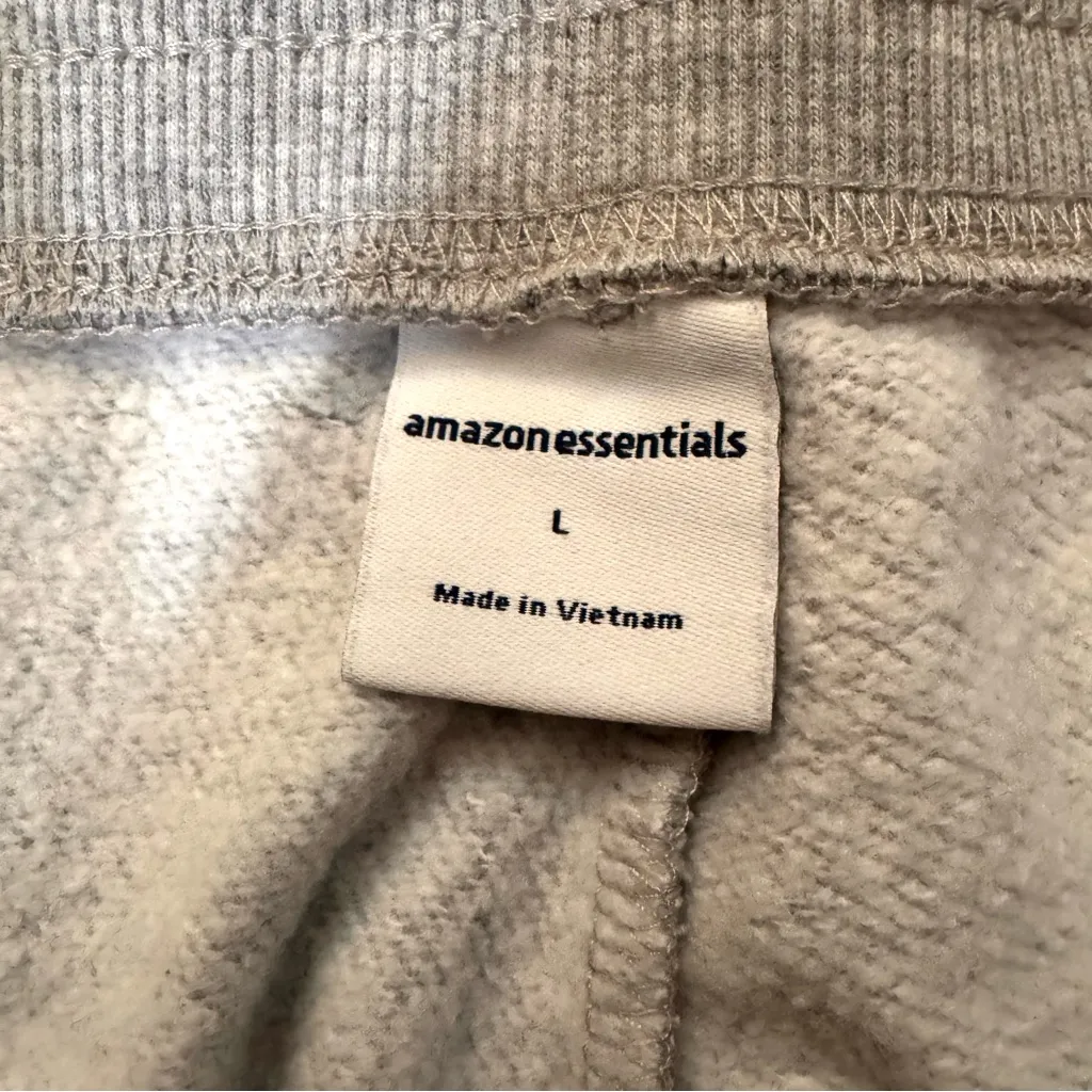 AMAZON ESSENTIALS gray drawstring sweatpants, size L, NWOT Size L - Image 6