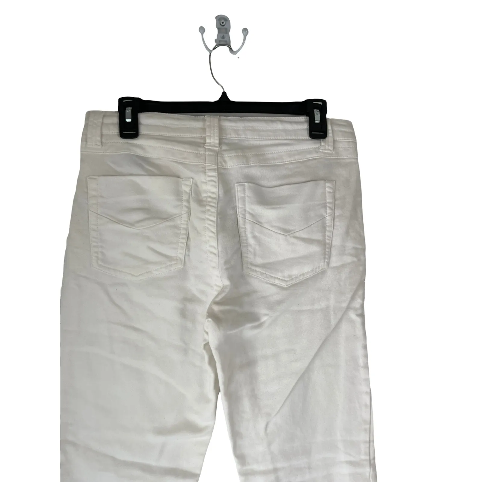 Signature Studio Women's Size 12 White Tie Cropped Summer Pants - Image 5