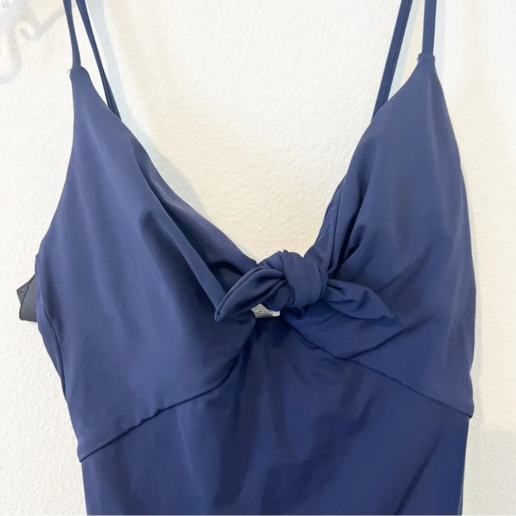 Trina Turk Midnight Getaway High Leg One Piece Swimsuit Blue Size US 6 - Image 3