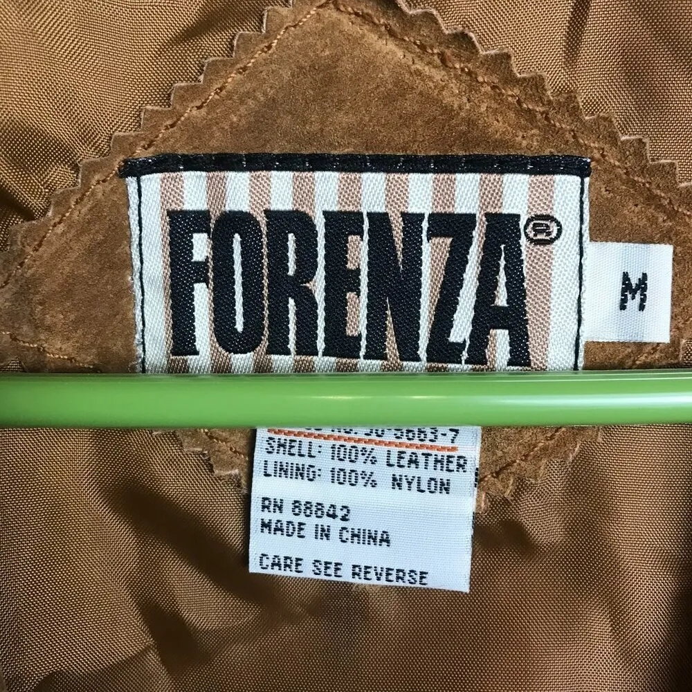 Vintage Real Leather Vest Size Medium Snap Front, Oversize Fit Medium D1 Brown - Image 2