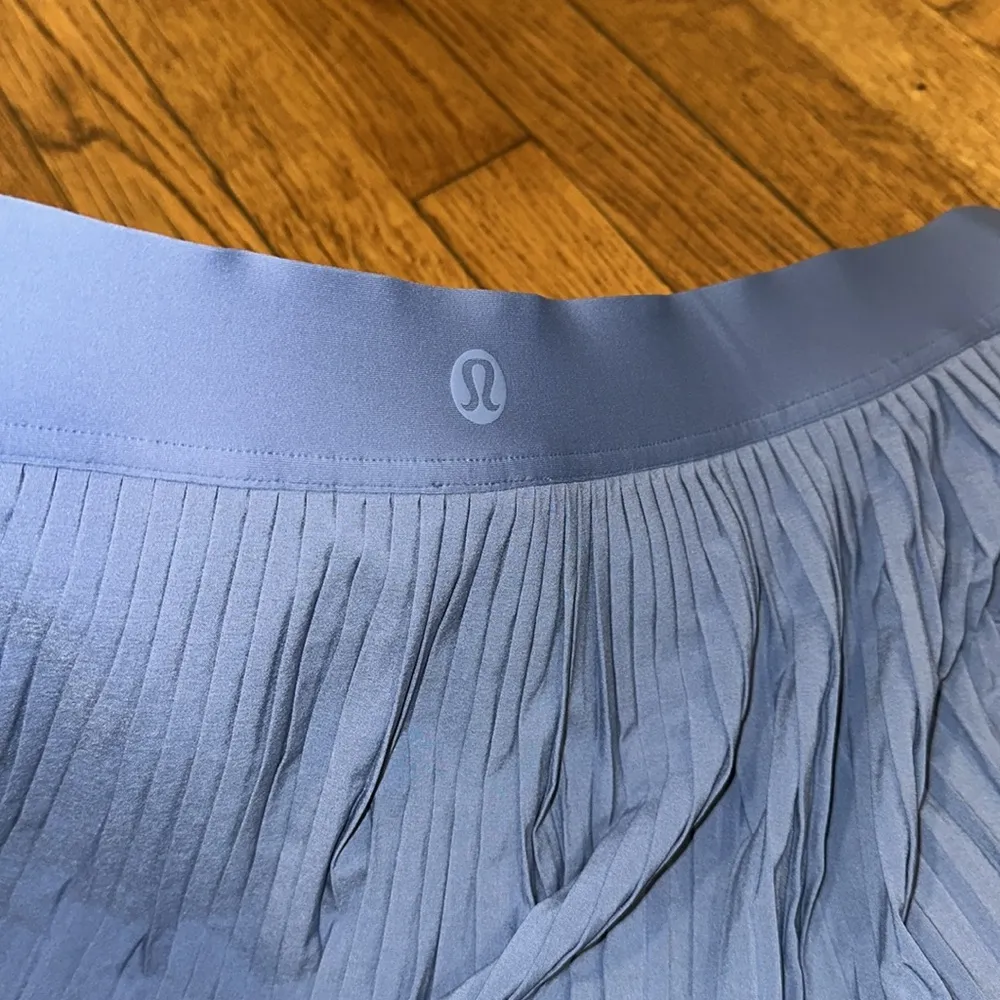 Lululemon Varsity High Rise Pleated Tennis Skirt oasis blue size 14 pickleball - Image 8