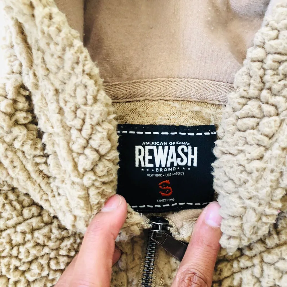 REWASH  Hooded Teddy Fuzzy Bear Zip Up - Image 7