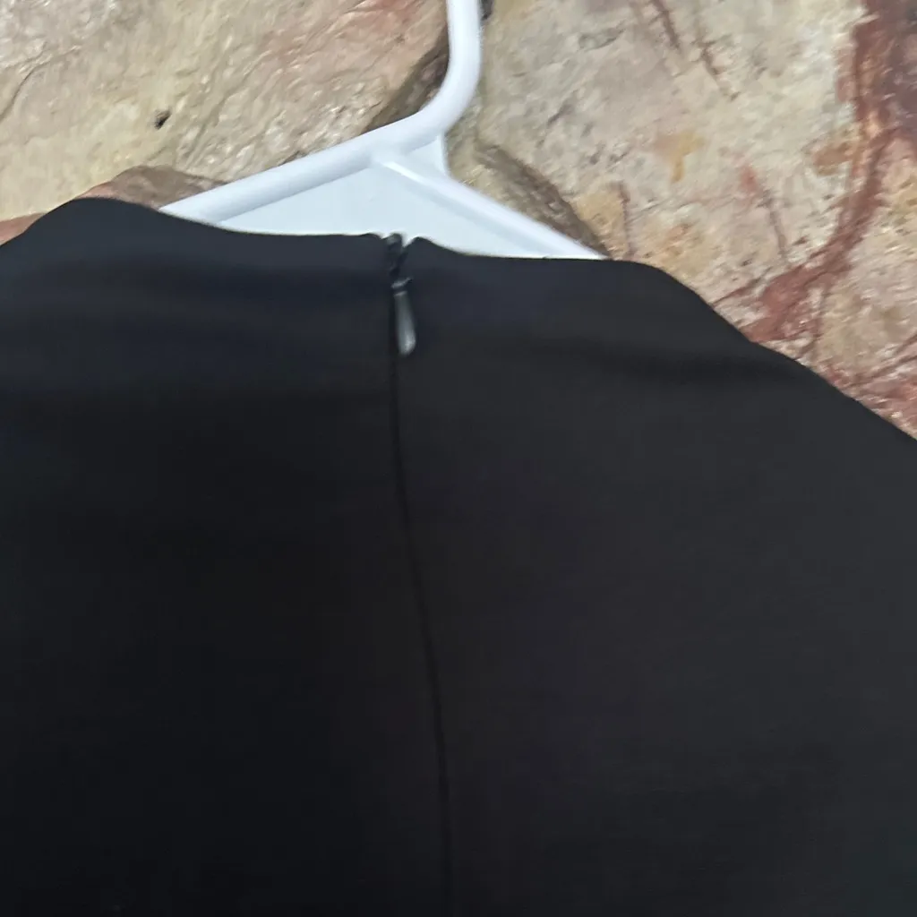 Commense Stand Collar Cinched Short Dress size small Black - Image 6