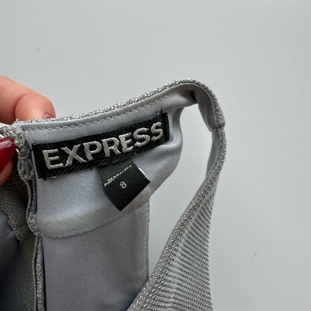 Express‎ Silver Cutout Sheath Dress Size 8 - Image 9
