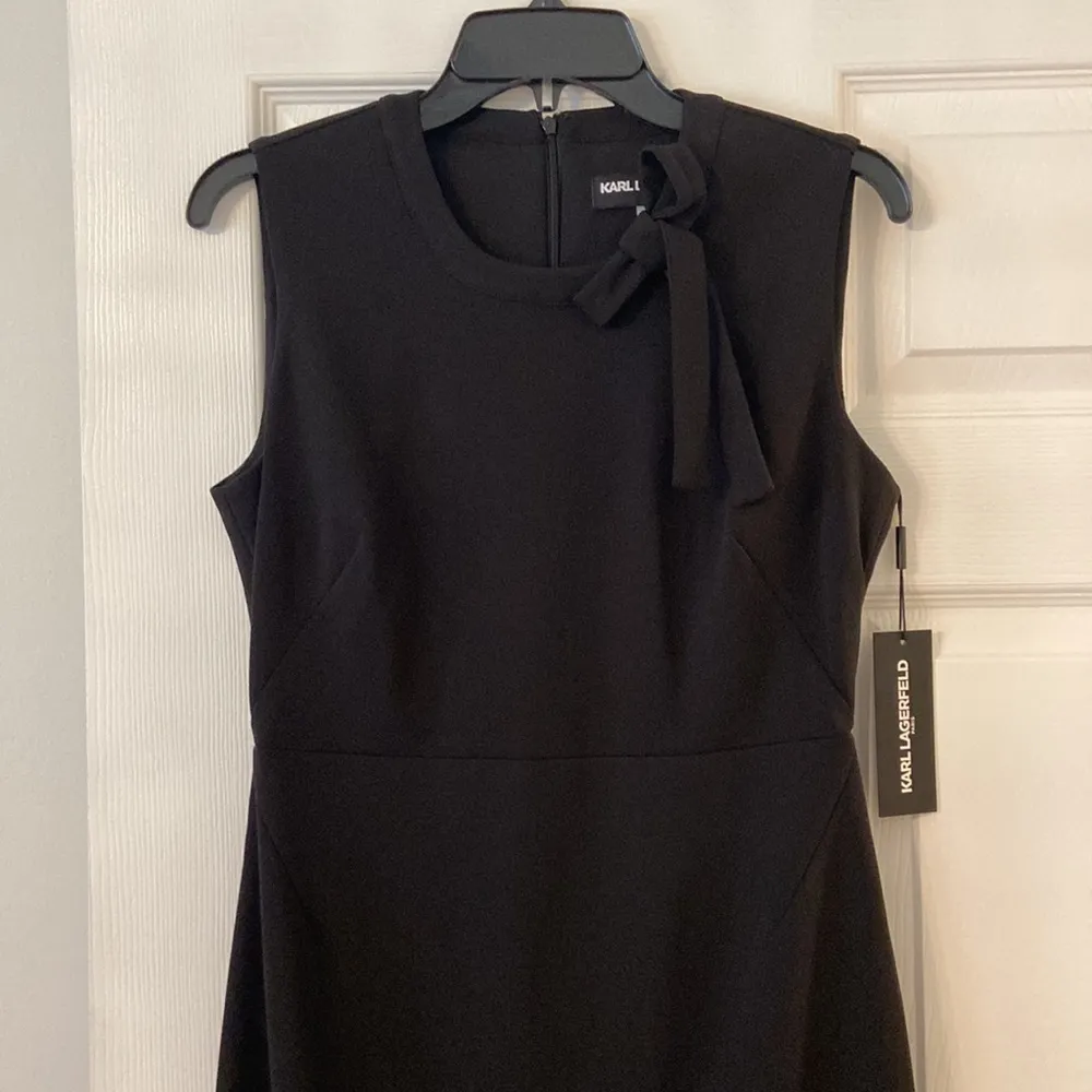 Karl Lagerfeld Black Dress size 6 length 40” bust 30” so beautiful brand new - Image 2
