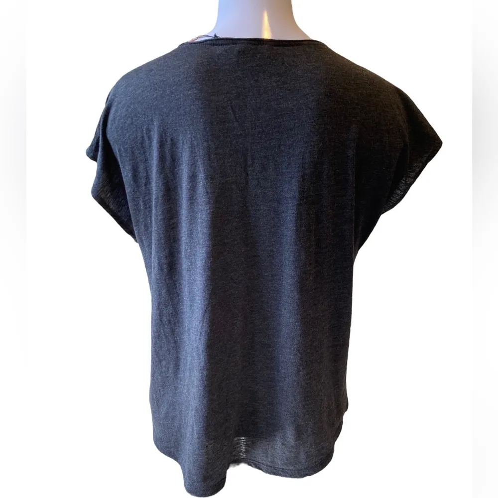 Victoria’s Secret Gray Short Cap Sleeve Tee with Logo - Image 3