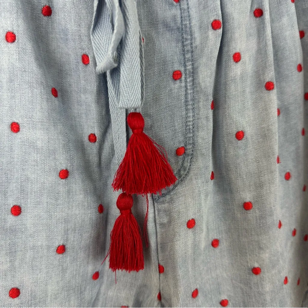 NWT Matilda Jane Enchanted Garden Cameron Chambray Dobby Shorts Size Small S - Image 4