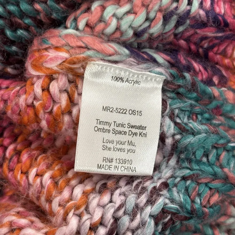 Show Me Your MuMu Size XL Timmy Tunic Sweater Ombre Space Dye Knit - Image 6