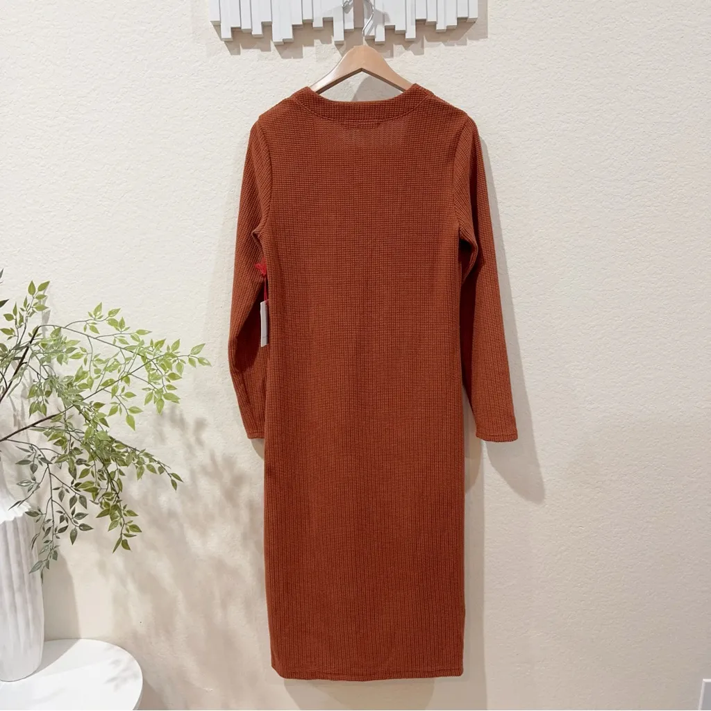 The Good Jane Amber Something Long Lightweight Cardigan Outwear One Size NWT Brown - Image 6