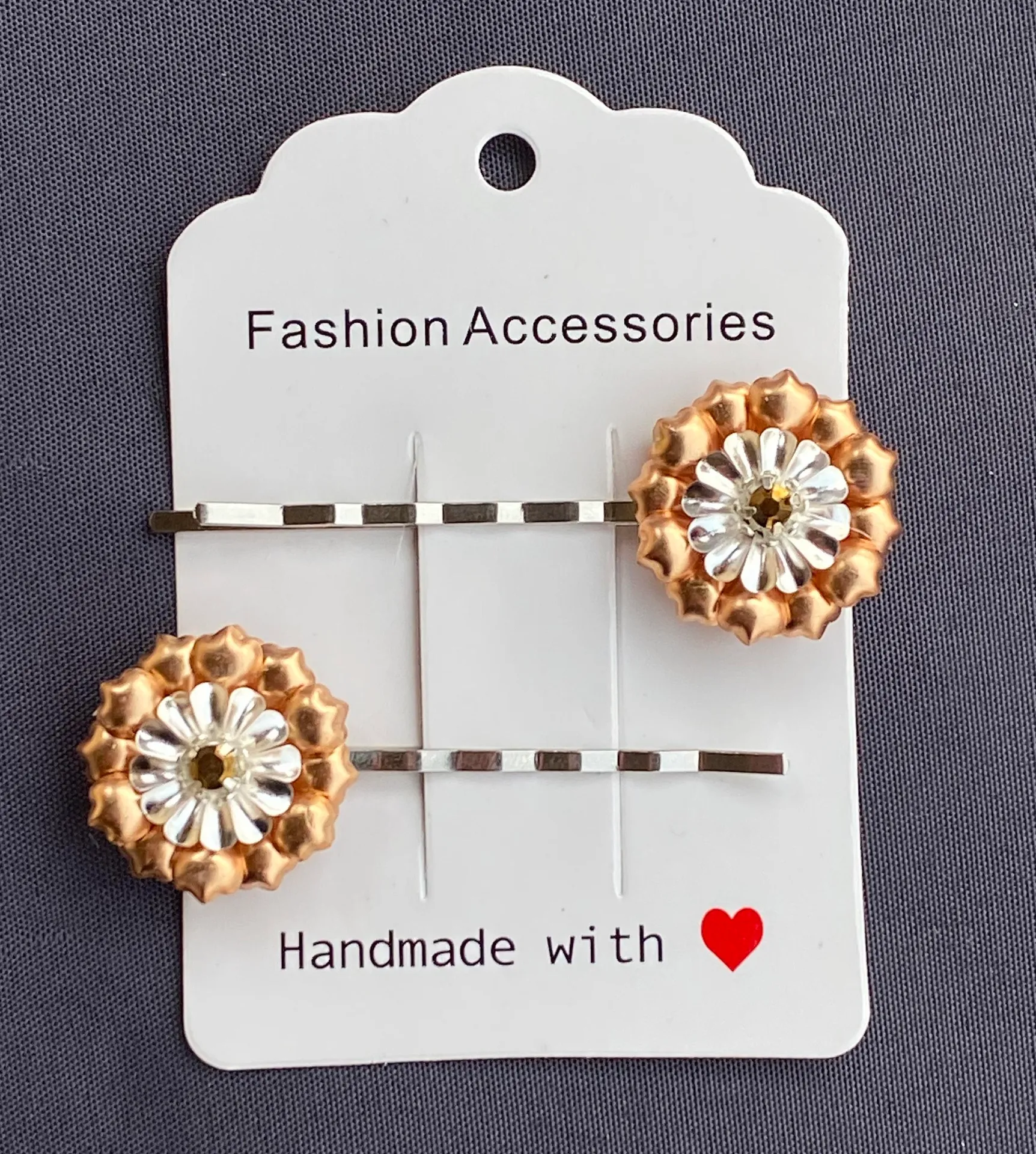 Stunning 3D Two-Tone 🌸 Flower Hair Clip  - Image 2