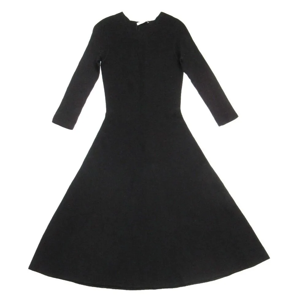 NWT MM. Lafleur Holley in Black Textured Noble Knit Stretch Dress XS - Image 2