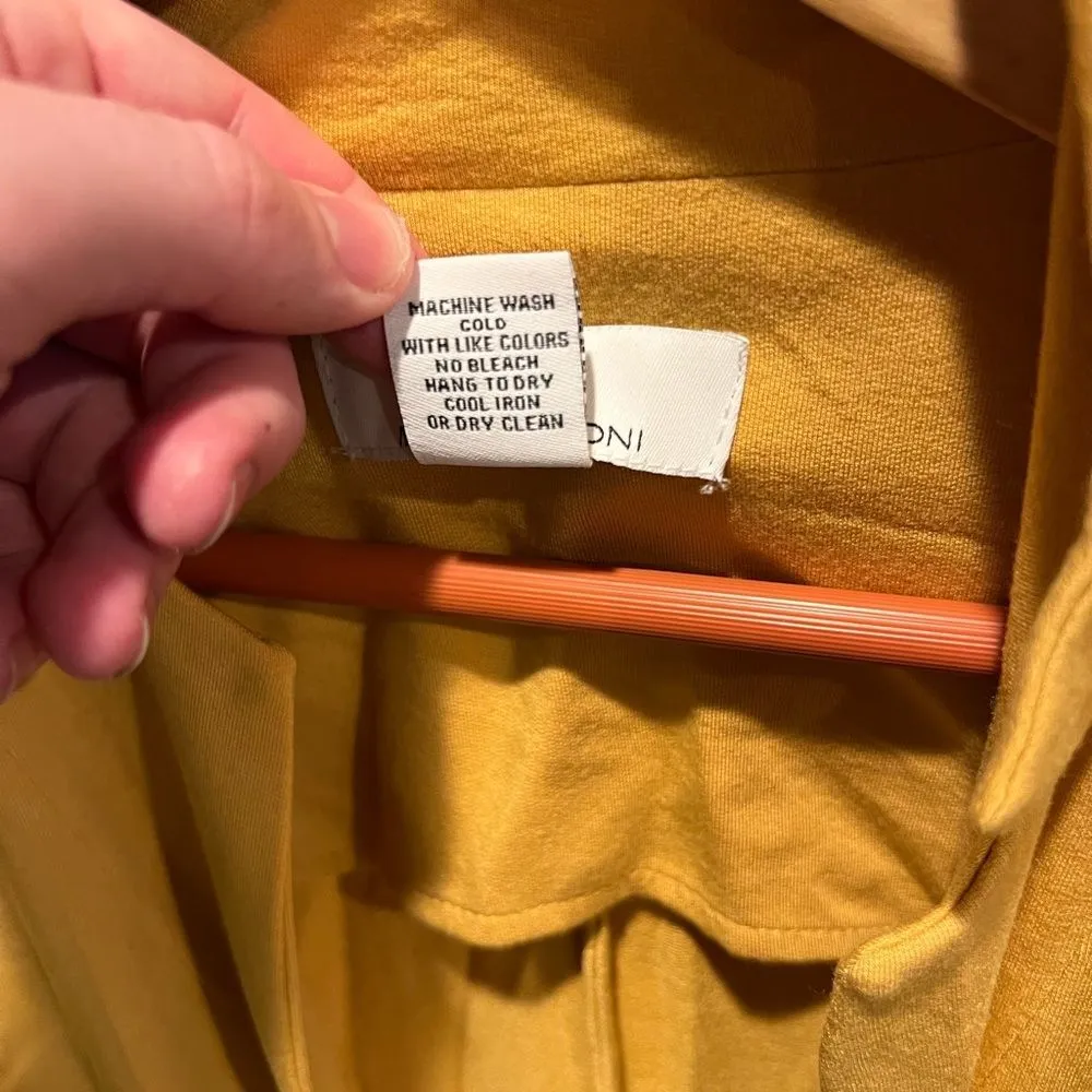 Magaschoni Women's Mustard Yellow Jacket size large - Image 4