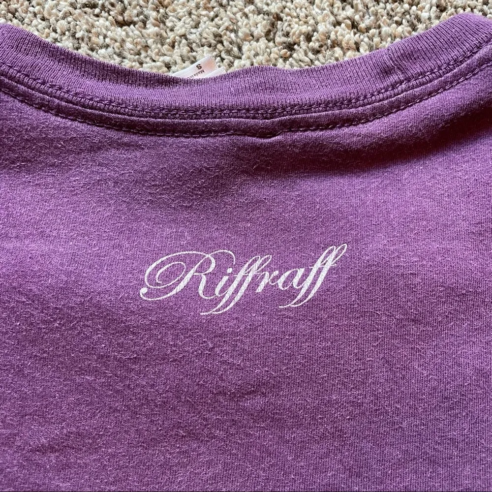 American Apparel Riffraff  Purple Louisiana State Love Short Sleeve Tee Small - Image 5