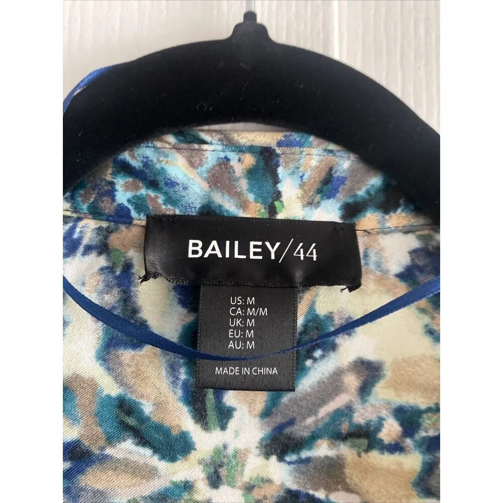 Bailey‎ 44 Women's Wrap Blouse Floral Size Medium Retro Career - Image 3
