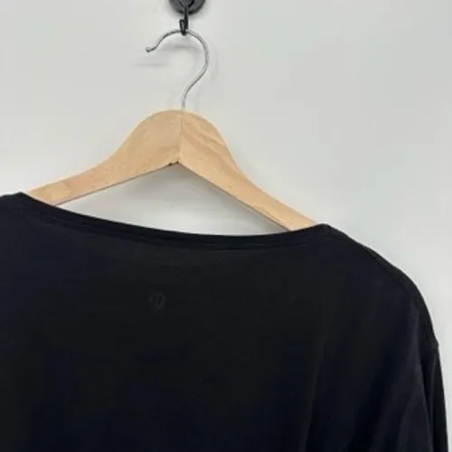 Lululemon Womens Black Tee Size 12 3/4 Sleeve Casual Comfort Minimalist Everyday - Image 6