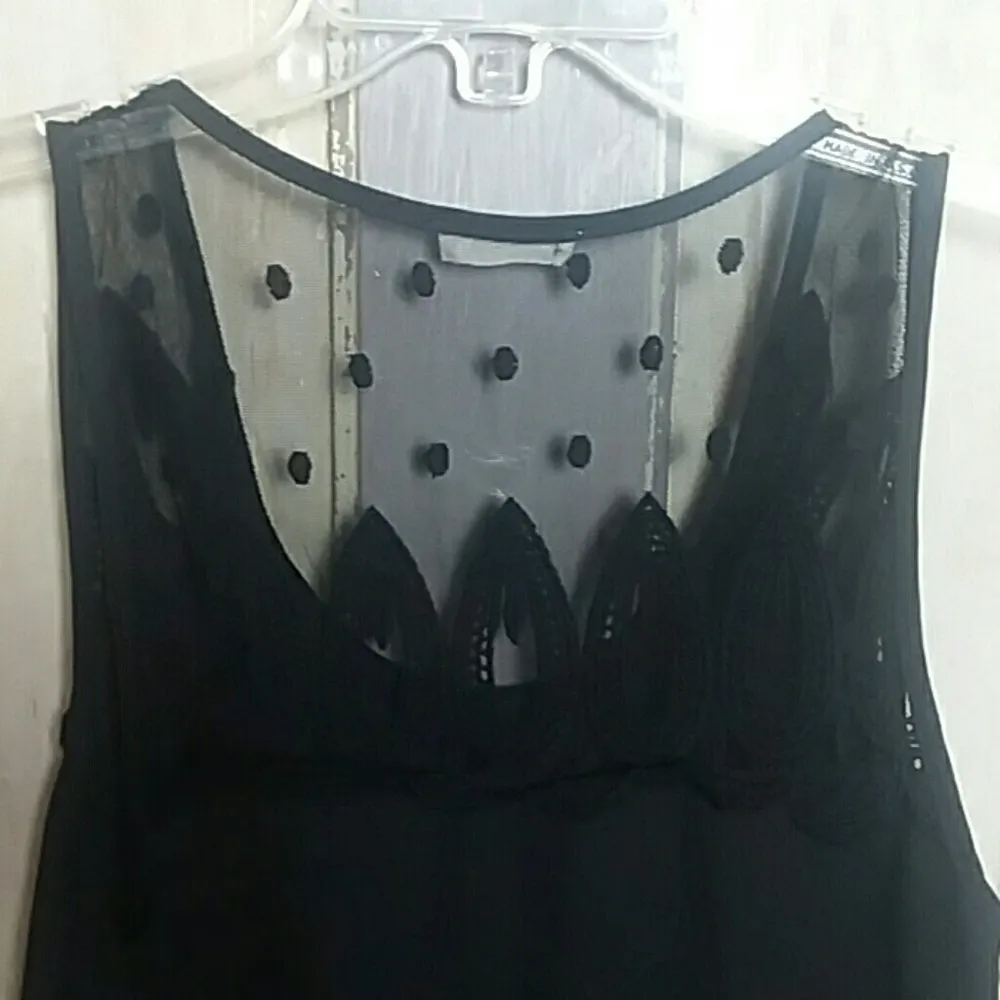 Flowy lacey high low tank top - Image 6