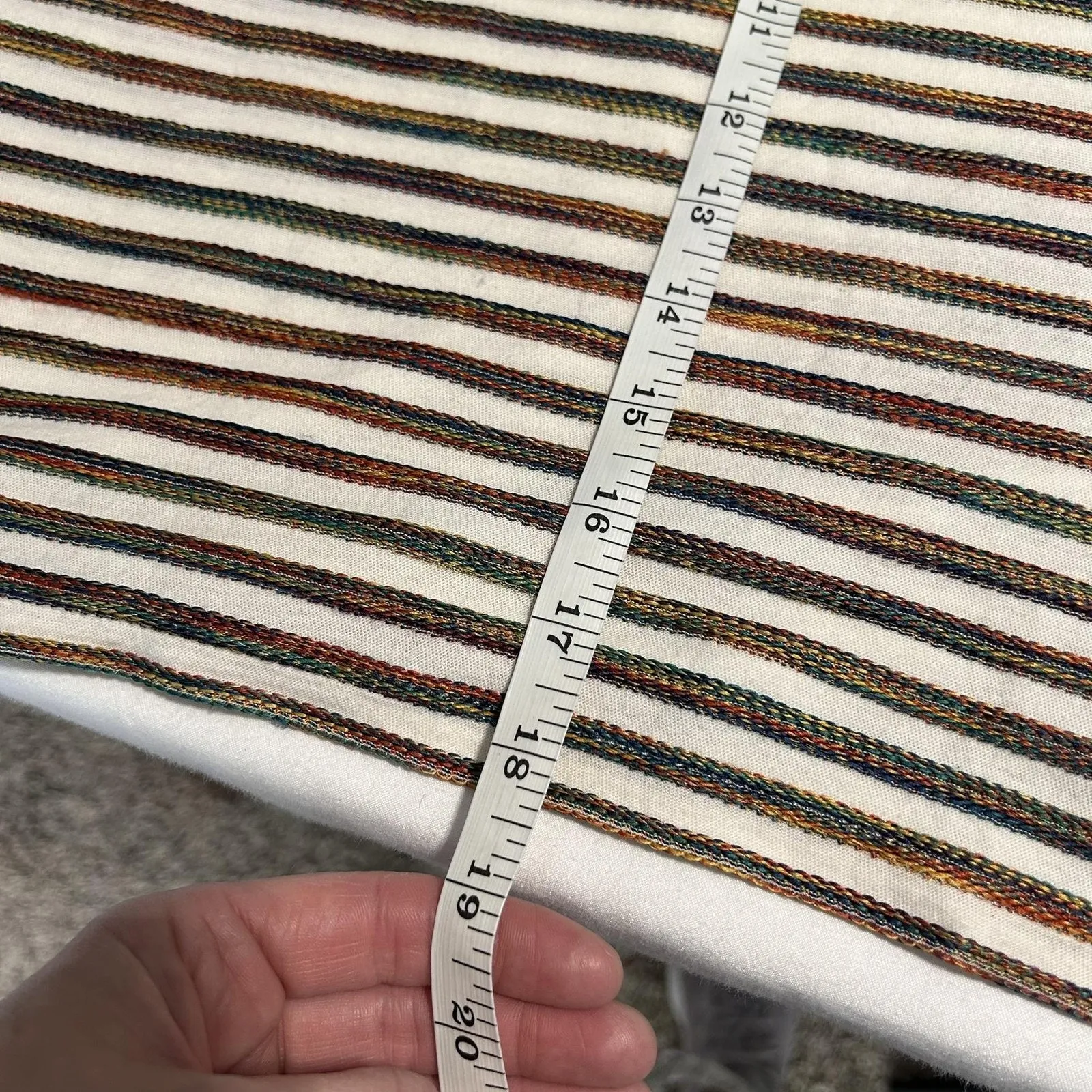 Madewell Shirt Womens XS Multicolor Stripe Thermal Long Sleeve Pocket AG244 - Image 9